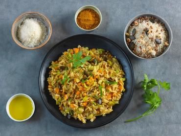 Risotto aux légumes, noisettes et lentilles Risotto aux légumes, noisettes et lentilles