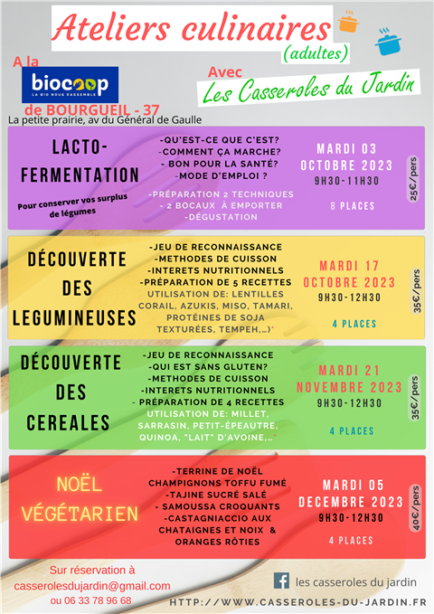 Atelier lactofermentation - pour conserver ses légumes 