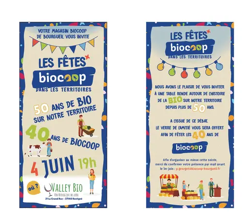 40 ans de Biocoop 50 ans de Bio sur le territoire 40 ans de Biocoop 50 ans de Bio sur le territoire